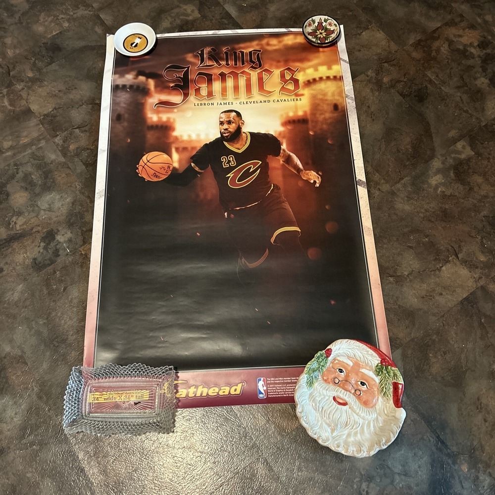 FATHEAD Decal Lebron James Cavaliers Legend . King James 24" X 36" Philly 76'ers